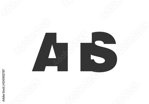 ATS logo design. Initial letter A T S bold font style for tech startups, consulting, corporate branding. Creative company name, headlines typography identity, trendy logotype.