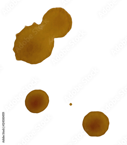 Real coffee drops, coffee ring