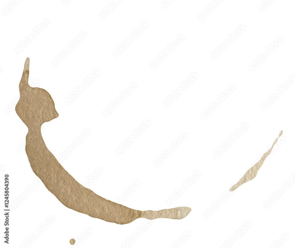 Obraz premium Real coffee stains, coffee ring