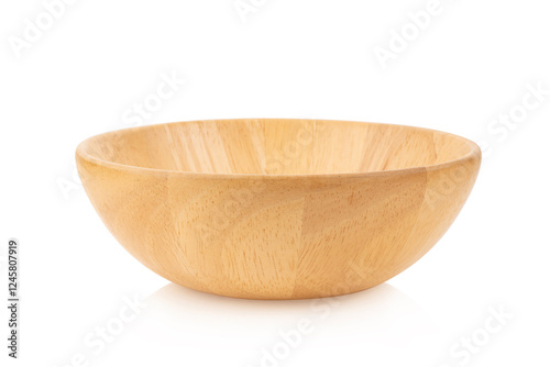 Wallpaper Mural Wooden bowl isolated on white background Torontodigital.ca