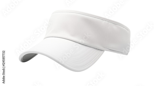 Stylish White Sports Visor for Outdoor Activities and Sun Protection During Games or Exercise
