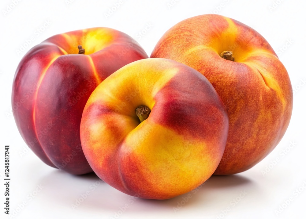 Juicy Ripe Peaches Macro Flat Lay Stock Photo - Summer Fruit Photography Juicy Ripe Peaches Macro Flat Lay Stock Photo - Summer Fruit Photography