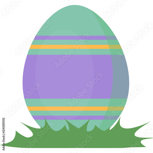 Easter Egg on Grass 