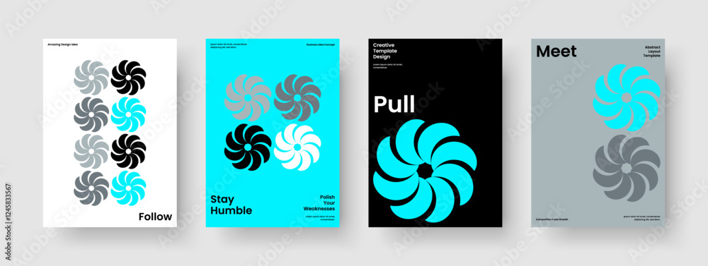 Fototapeta premium Creative Brochure Design. Abstract Flyer Layout. Isolated Poster Template. Background. Report. Banner. Book Cover. Business Presentation. Journal. Brand Identity. Advertising. Pamphlet. Magazine