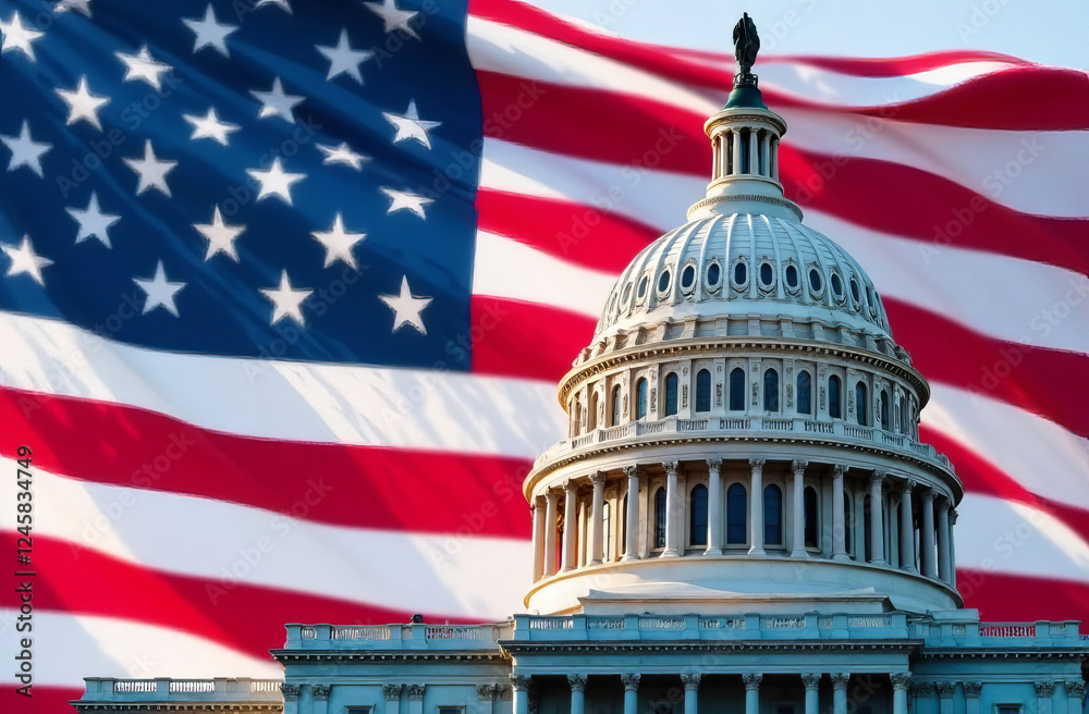 custom made wallpaper toronto digitalUS Flag and Capitol. Washington D.C.