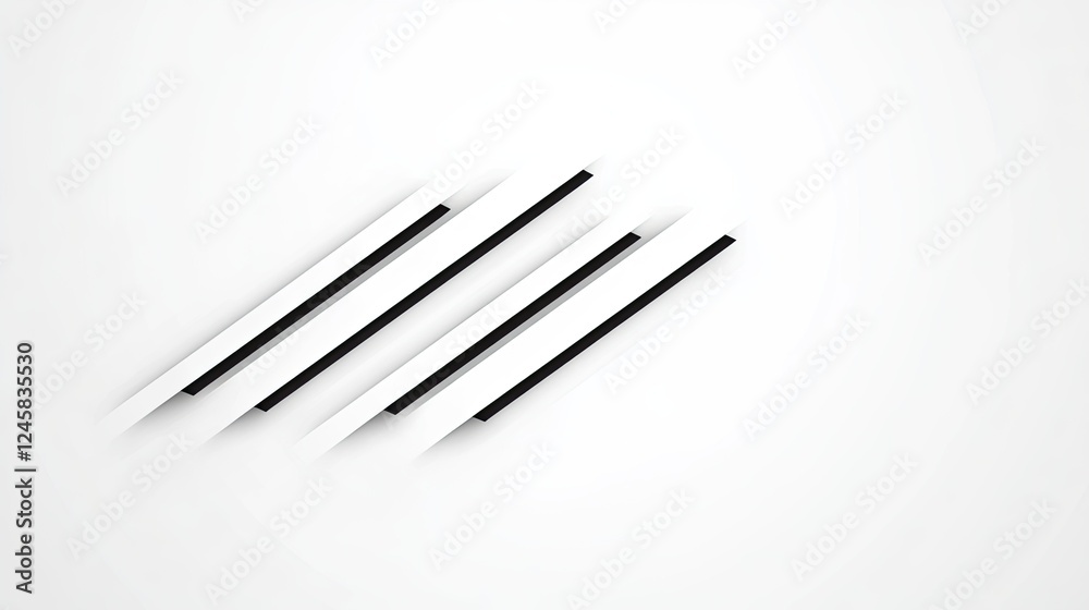 Abstract design featuring sleek white lines and black accents on a minimalist background Abstract design featuring sleek white lines and black accents on a minimalist background