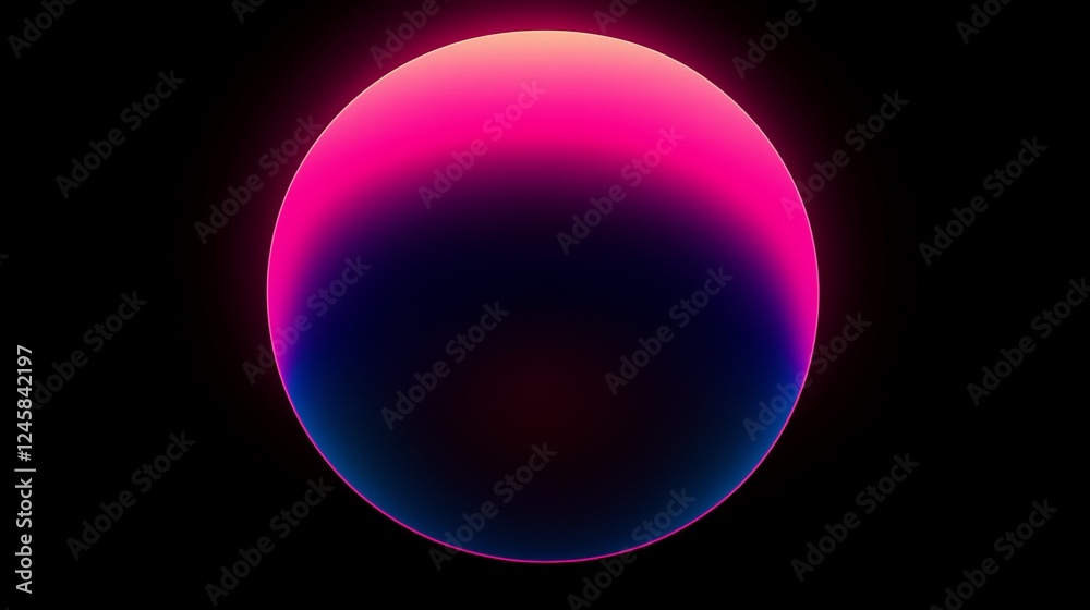Futuristic Gradient Sphere With Sleek, Intersecting Lines in Vivid Magenta and Deep Blue, Glowing Against a Neutral Black Background, a Bold and Modern Abstract Composition With Seamless Colors Futuristic Gradient Sphere With Sleek, Intersecting Lines in Vivid Magenta and Deep Blue, Glowing Against a Neutral Black Background, a Bold and Modern Abstract Composition With Seamless Colors