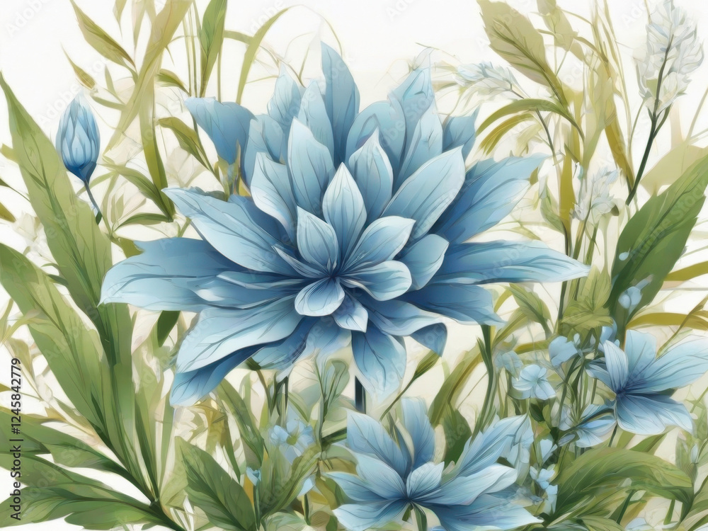 Fototapeta premium Serenity in Blue