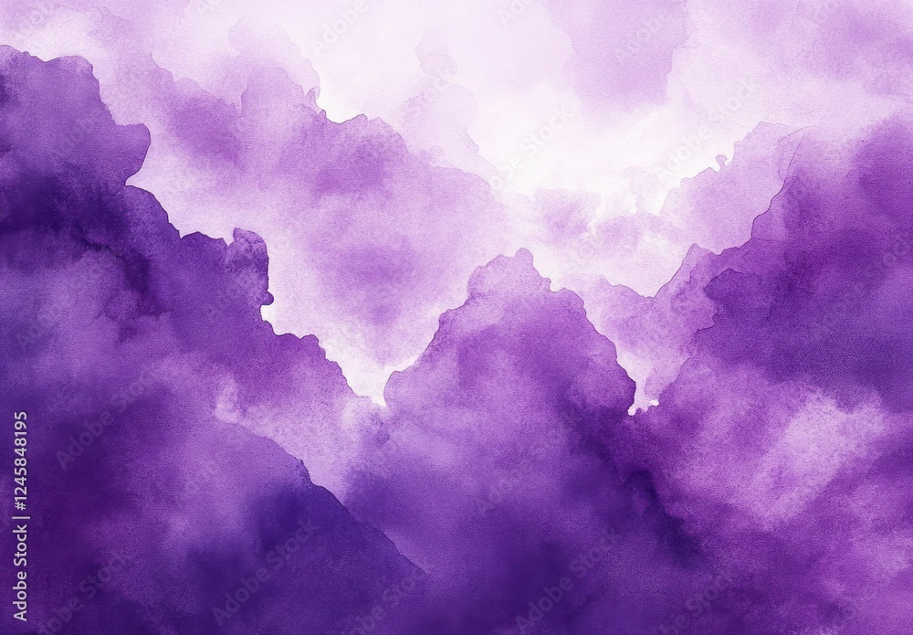 Watercolor Abstract Background in Purple and Lavender Soft Shades with Organic Composition and Gentle Light Watercolor Abstract Background in Purple and Lavender Soft Shades with Organic Composition and Gentle Light