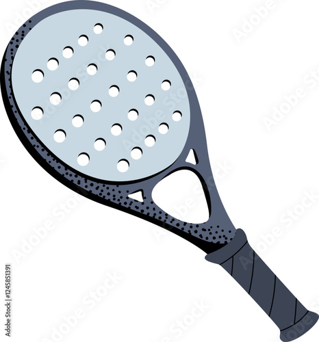 Vector Illustration of Padel Tennis Racket