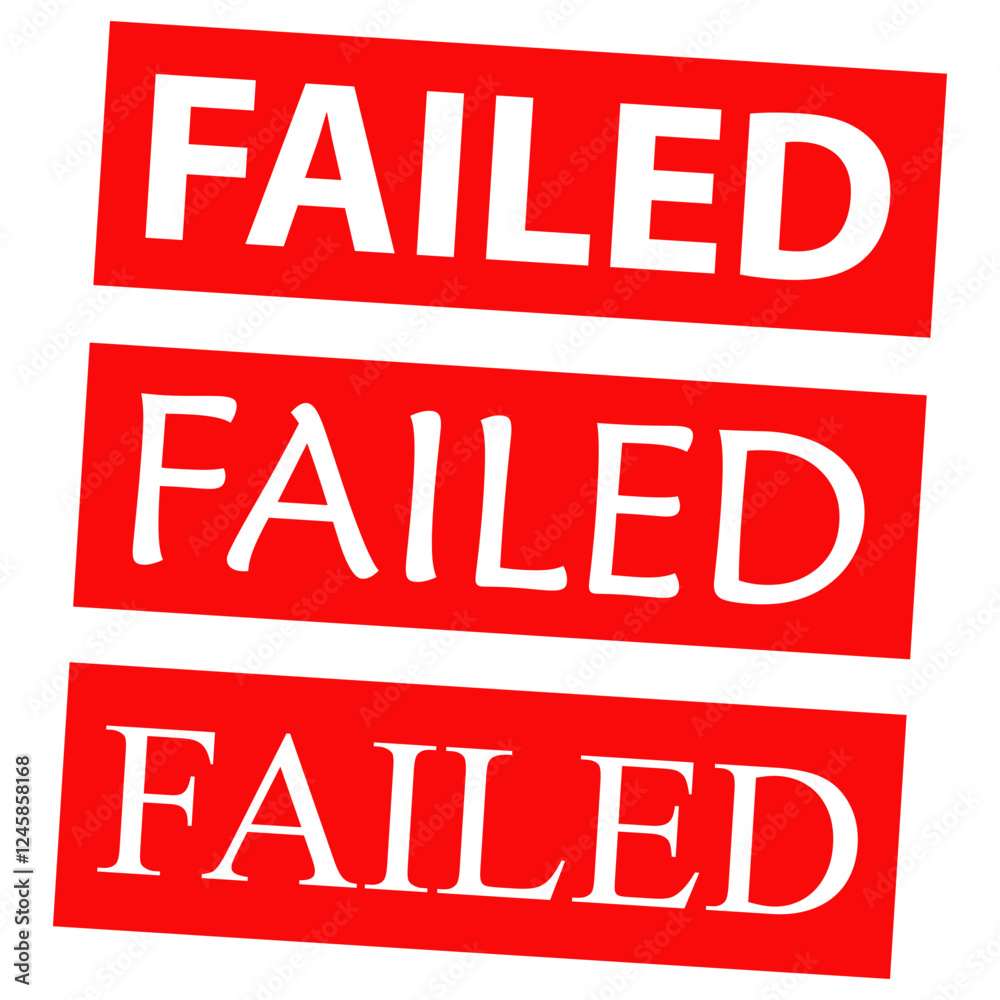 failed stamp icon vector design templates failed stamp icon vector design templates