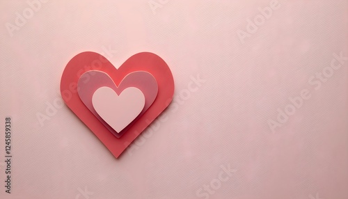 Crafted hearts symbolize love and romance, perfect for expressing affection on Valentine's Day or any sweet moment shared between lovers. Generative AI