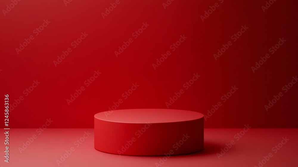 Red studio gradient background for product placement or website. Copy Space, horizontal composition. Red studio gradient background for product placement or website. Copy Space, horizontal composition.