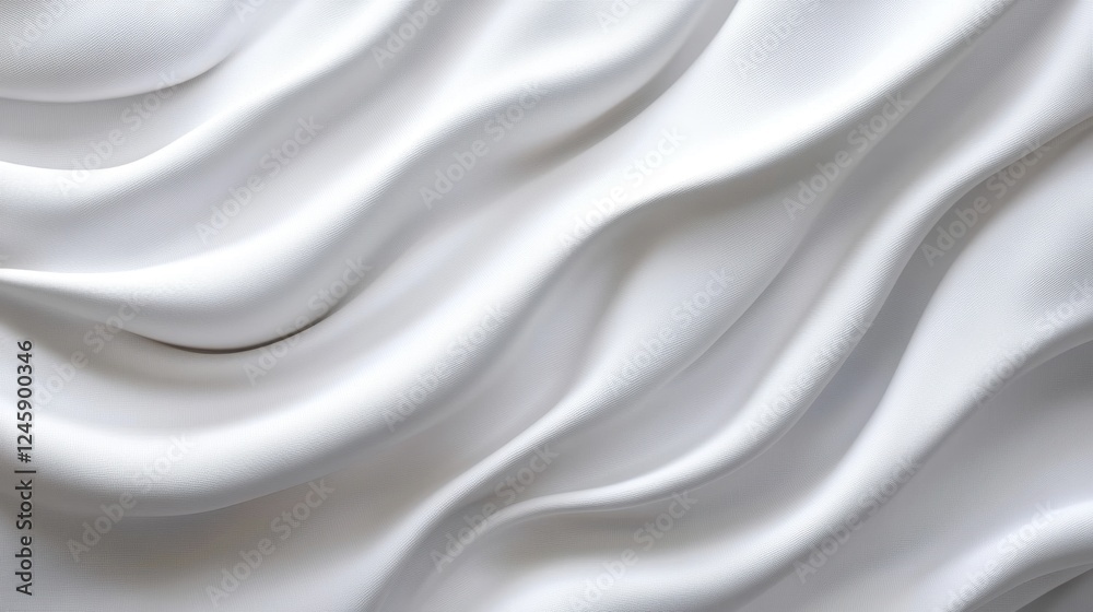Obraz premium Abstract flowing fabric ripples in a smooth color gradient, creating a sense of movement and depth