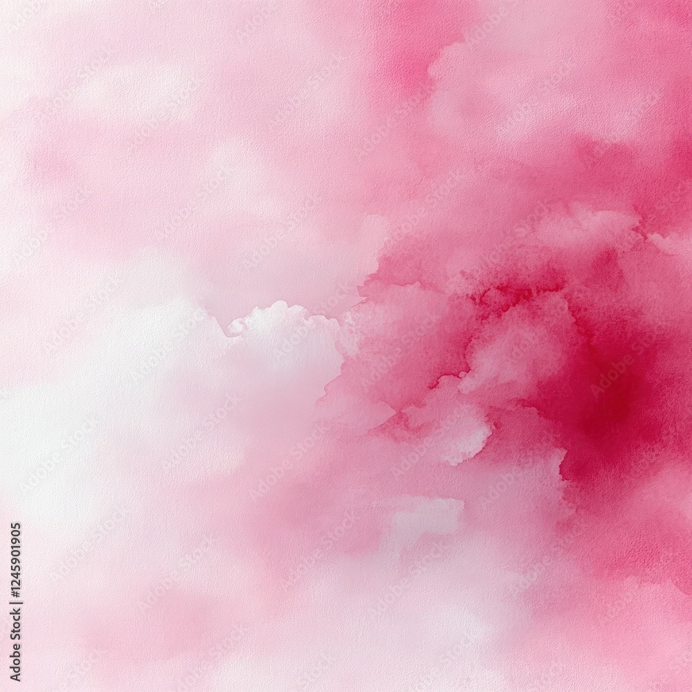 Obraz premium Soft Pink Beige Watercolor Abstract Background with Paper Texture for Wedding Beauty and Meditation