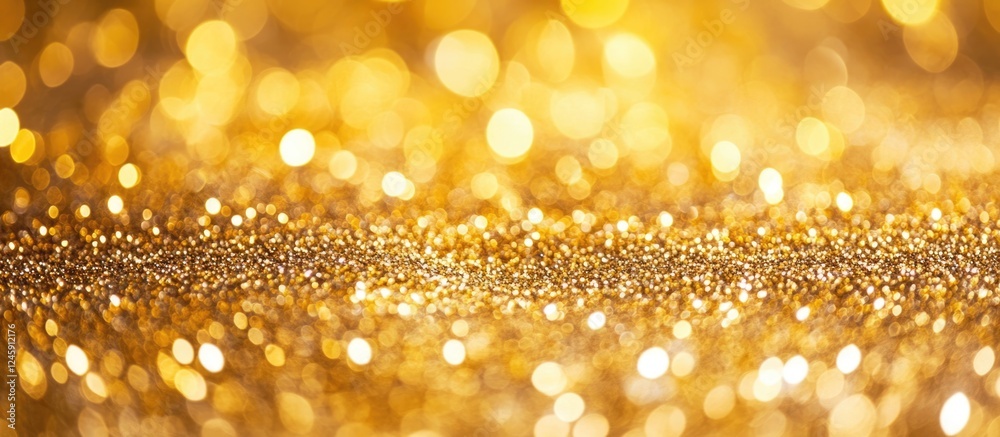 Golden bokeh gradient background ideal for festive occasions like Valentineâ€™s Day and Christmas celebrations