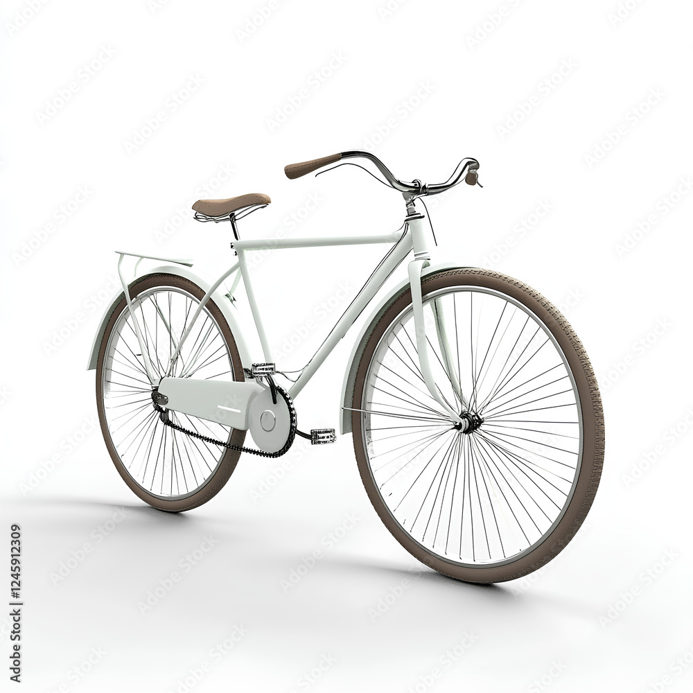 Bicycle illustration on white background
Bicycle illustration on white background