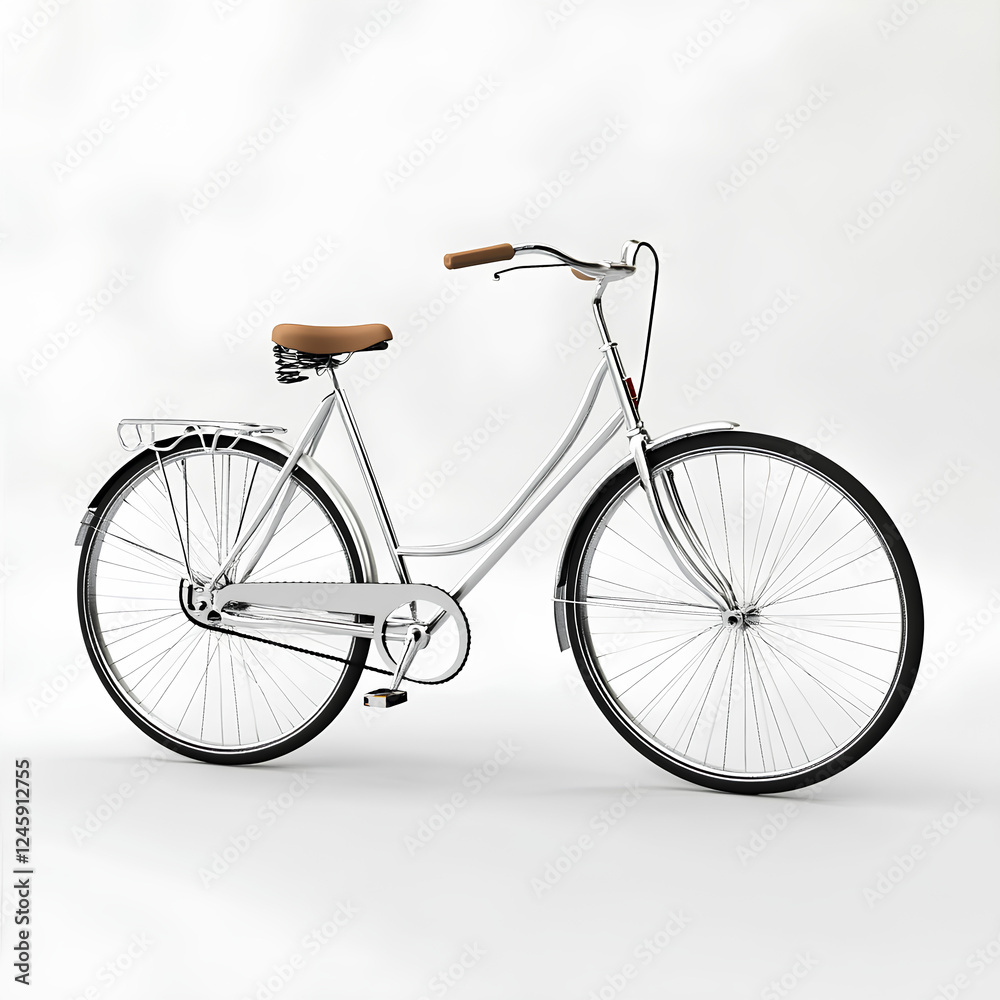 Fototapeta premium Bicycle illustration on white background 