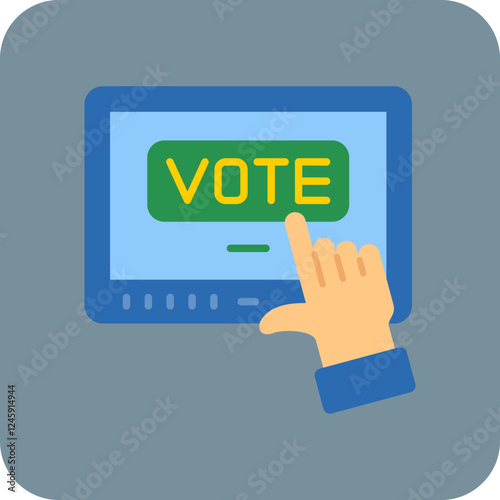 Online Voting Icon