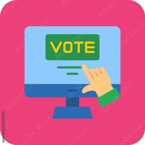 Electronic Voting Icon