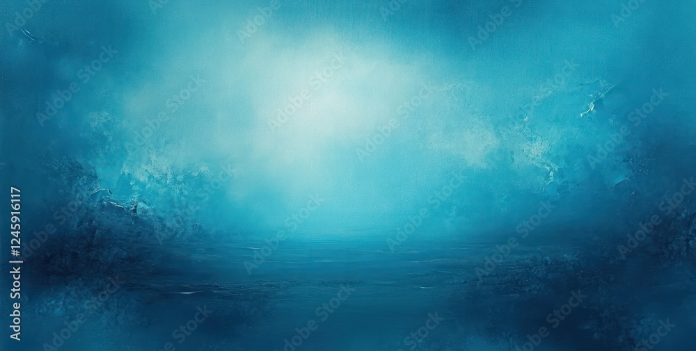 Impressionist Abstract Painting in Soft Blue Aqua Tones with Gentle Light and Tranquil Atmosphere Impressionist Abstract Painting in Soft Blue Aqua Tones with Gentle Light and Tranquil Atmosphere