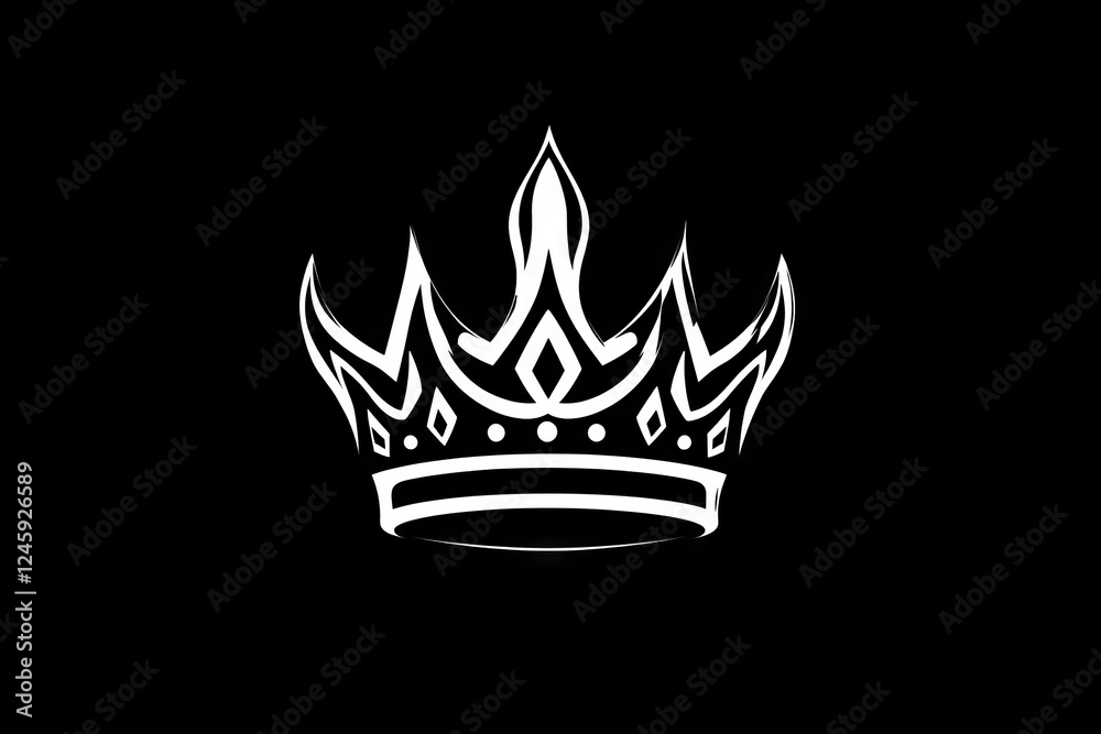 A crown with a white background A crown with a white background