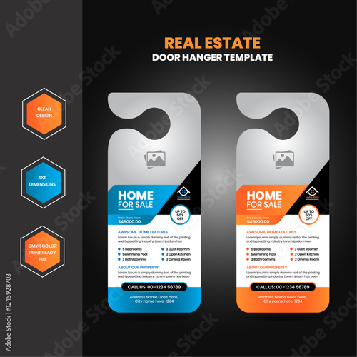 Real estate agency business door hanger