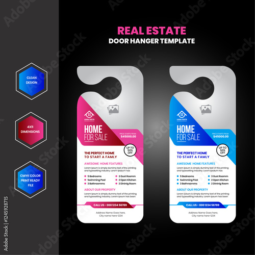 Real estate agency business door hanger