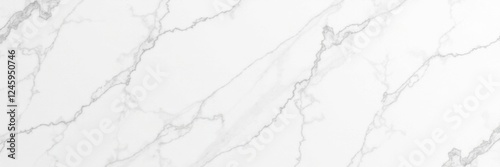 Seamless white marble texture, panoramic view, photography, backdrop, swirl