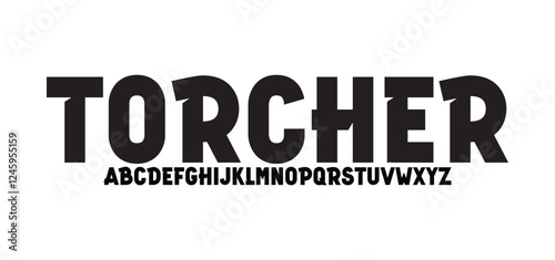 Digital urban alphabet, bold Futurism style letters. Geometric font with cutting line inside letters. Type for modern futuristic logo, headline, monogram and typography. Vector typographic design
