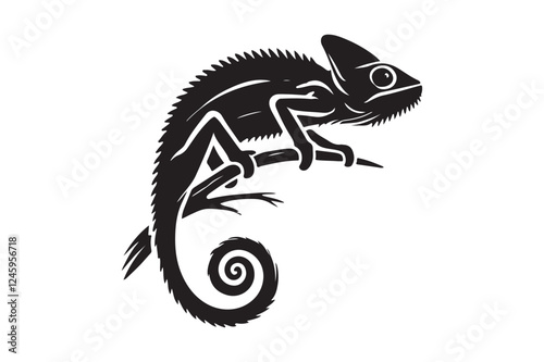 Chameleon silhouette