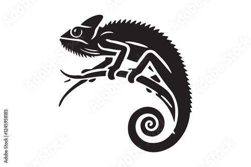 Chameleon silhouette