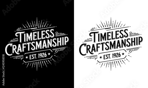 Timeless Craftsmanship T-Shirt Design - Established in 1926, Celebrate Quality and Tradition with Unique Graphics Perfect for Artisans and Craft Lovers Who Value Heritage