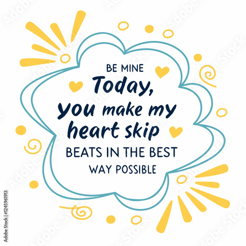 You make my heart skip beats in the best way possible typography t shirt design