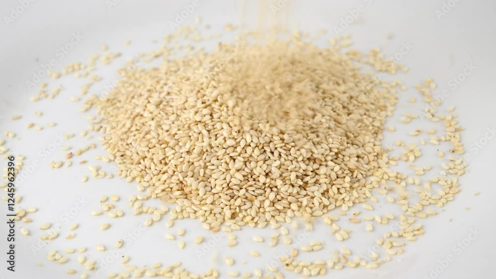 Sesame seeds. Plant source of calcium. Proper nutrition. Whole food. Sesame seeds. Plant source of calcium. Proper nutrition. Whole food.