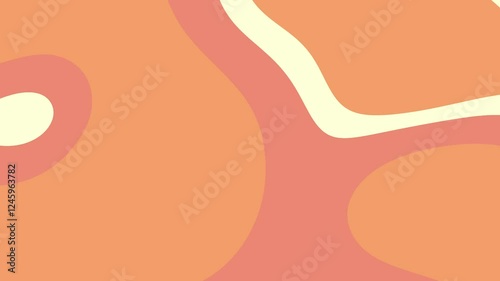 Abstract Orange and Cream Motion Background Video