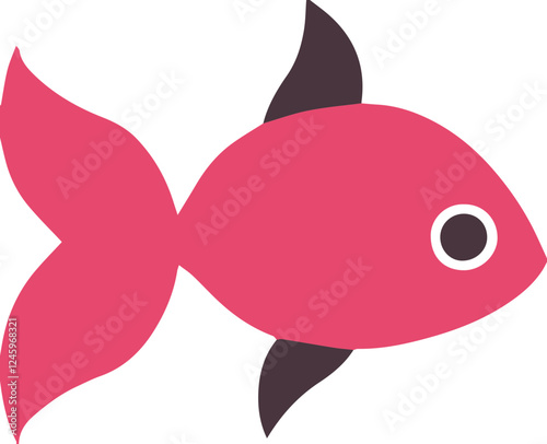 pink fish illustration