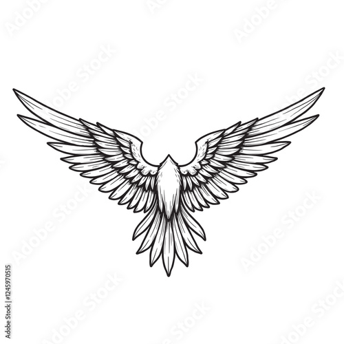 vector illustration of a bird, vector illustration of an eagle, dove of peace