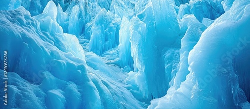 Crystal blue ice formations on the Franz Josef Glacier showcasing the stunning natural beauty of West Coast New Zealand's glacial landscape