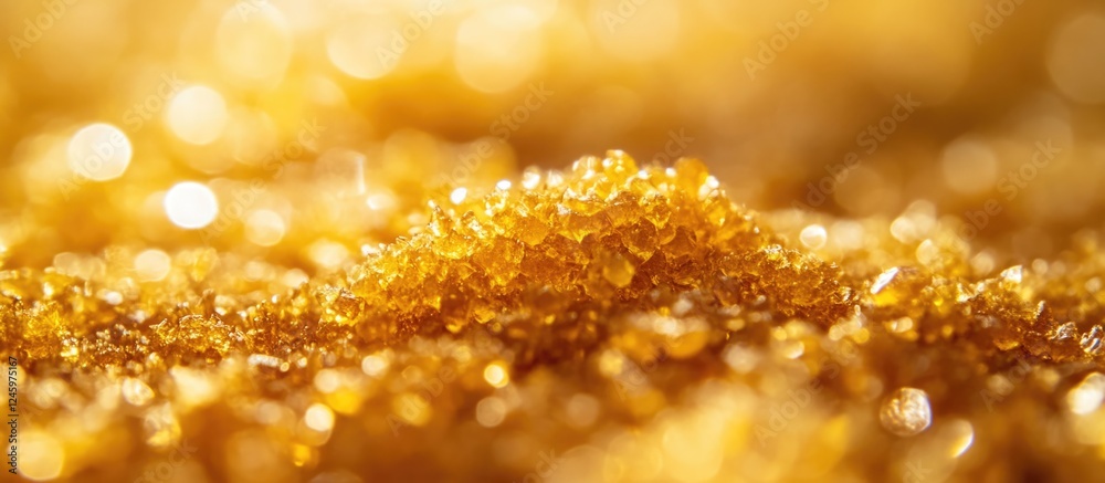 High-resolution close-up of golden dry sift hash created using a 150 micron screen showcasing its texture and crystalline structure. High-resolution close-up of golden dry sift hash created using a 150 micron screen showcasing its texture and crystalline structure.
