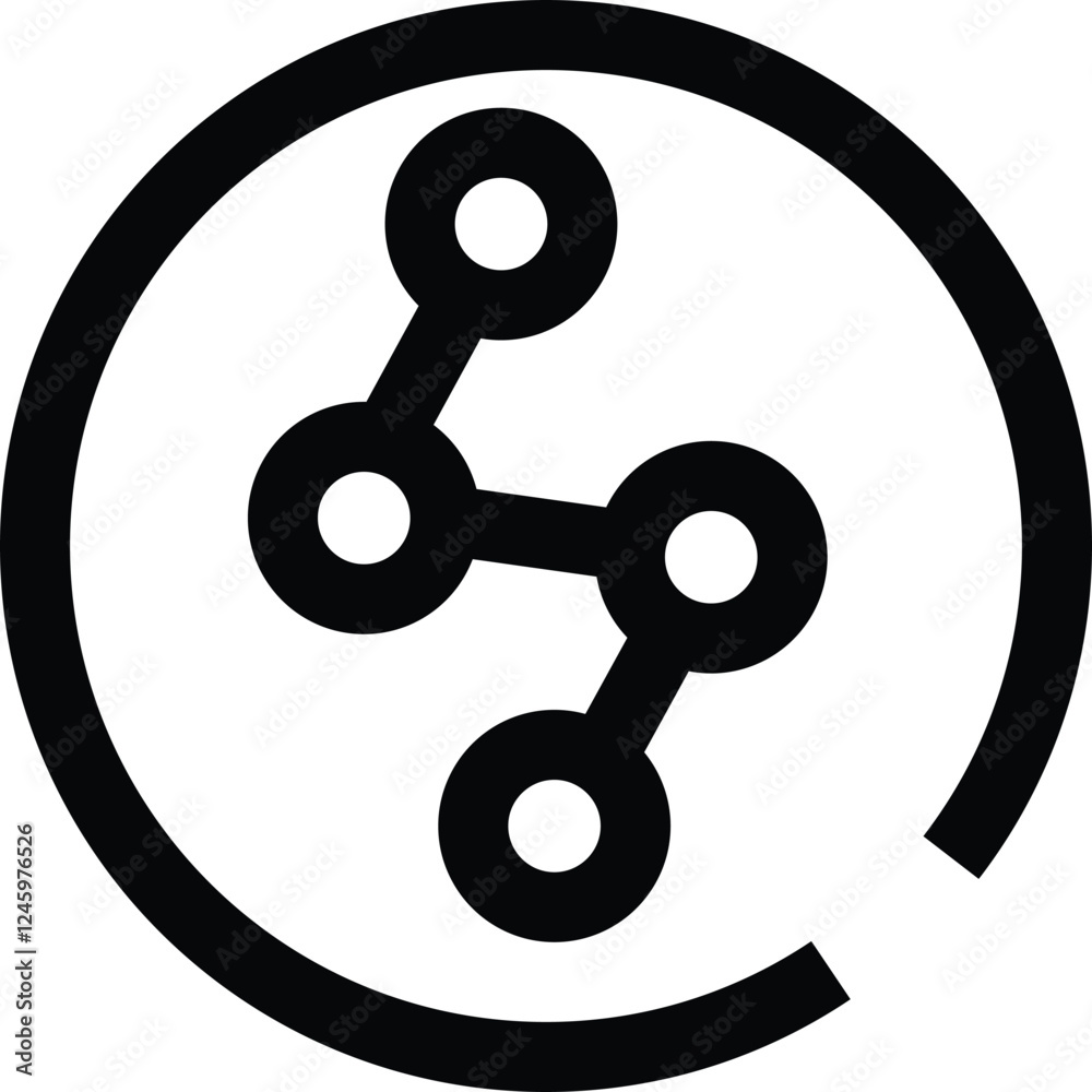Nitrates free label icon, line style vecto Nitrates free label icon, line style vecto