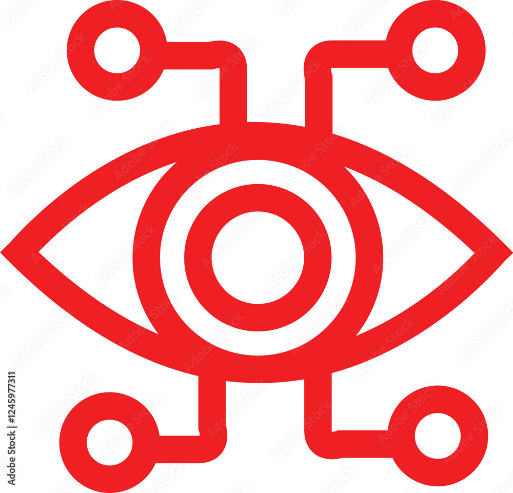 Bionic Eye Vector Icon Pro Vector and Pro SVG Bionic Eye Vector Icon Pro Vector and Pro SVG
