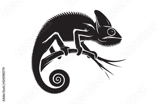 Chameleon silhouette