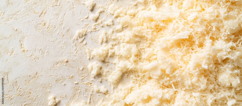 Grated Parmesan Cheese Close Up Detailed Shredded Texture Culinary Ingredient with Negative Space for Text Use Grated Parmesan Cheese Close Up Detailed Shredded Texture Culinary Ingredient with Negative Space for Text Use