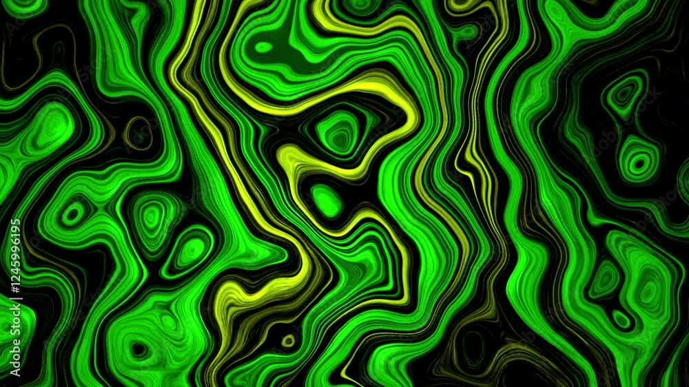 abstract flamboyant green-yellow, 4k background, loop abstract flamboyant green-yellow, 4k background, loop