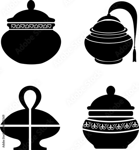 Sacred Hindu Vessel Symbolizing Prosperity and Abundance
