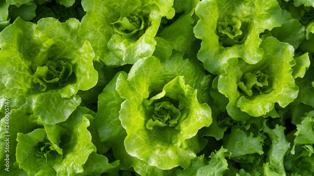 Close-up of Fresh Green Lettuce Close-up of Fresh Green Lettuce