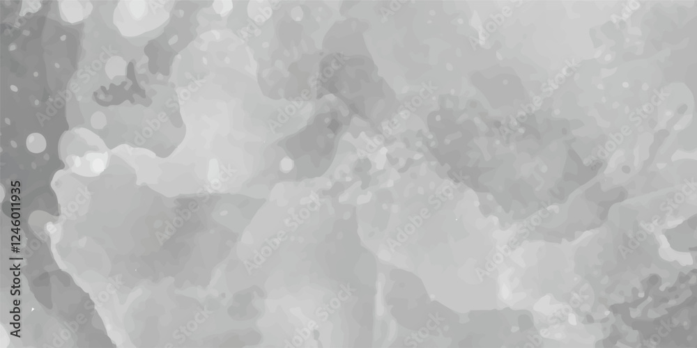 Fototapeta premium white snow background with clouds, light bokeh background for design, beautiful white watercolor background with glitter particle, A winter background with snowflakes and randomized floating bokeh. 