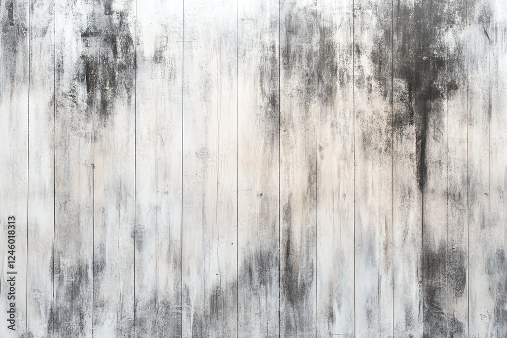 Rustic White And Gray Weathered Wooden Plank Wall With Grunge Texture For Background Design Rustic White And Gray Weathered Wooden Plank Wall With Grunge Texture For Background Design
