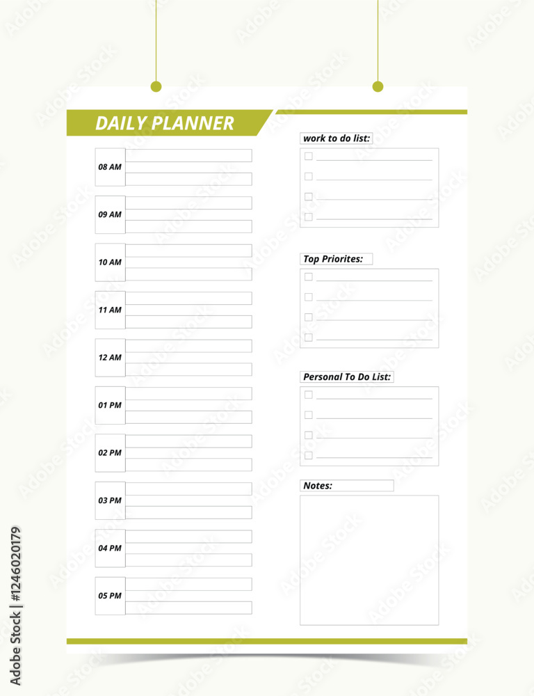 Minimalist Printable vector planner template design, Daily planner for every day, Schedule, tasks, notes for the every day and simple printable to do list, Vector graphic set for daily routine. Minimalist Printable vector planner template design, Daily planner for every day, Schedule, tasks, notes for the every day and simple printable to do list, Vector graphic set for daily routine.